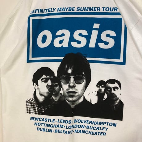 BOOTLEG　oasis　オアシス　ツアー　半袖　Tシャツ　白