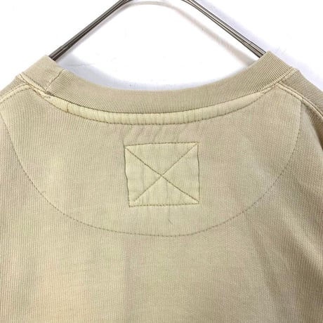 カレッジ　サバンナ　刺繍　ビッグロゴ　スウェット　トレーナー　ベージュ
