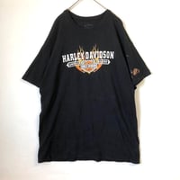 ハーレーダビッドソン　プリント　ヘインズ　ロゴ　半袖　Tシャツ