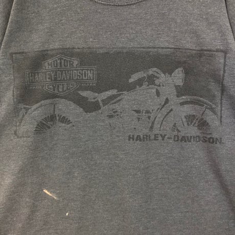 ハーレーダビッドソン　ビッグロゴ　半袖　Tシャツ　グレー