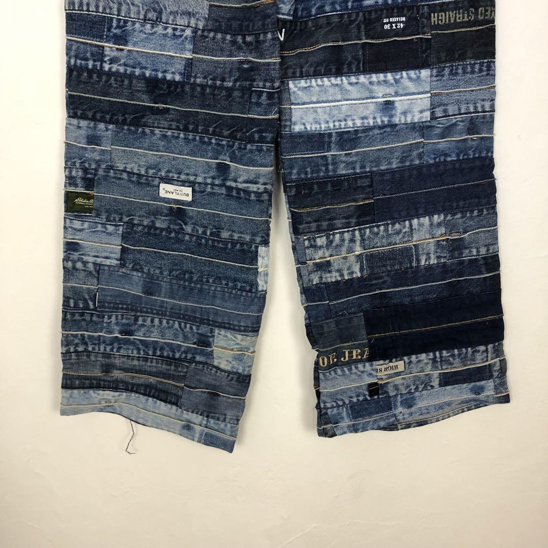 2862 リーバイス　デニム　リメイク　再構築　ジャケット　ロゴ　パッチワーク 1746 リーバイス リメイク 再構築 ジャケット デニム 切替