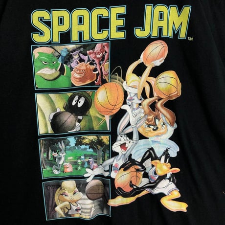 SPACE JAM スペースジャム　ビッグプリント　Tシャツ　黒