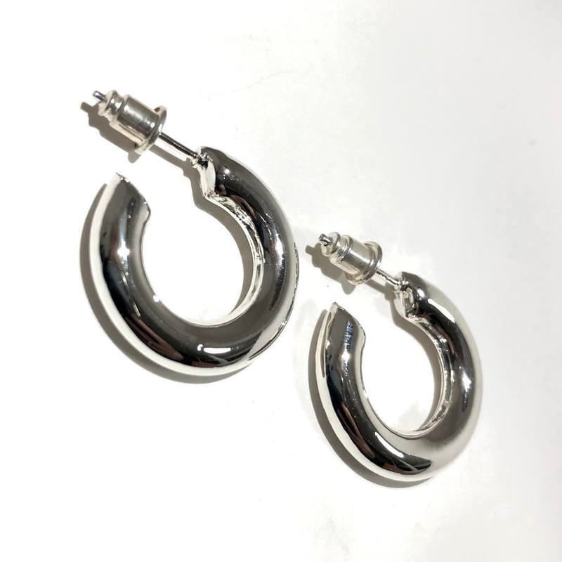 P-1 シルバー　925 SILVER フープピアス　刻印　両耳　布袋付 シルバー 925 SILVER フープピアス 刻印 両耳 布袋付 | PEACE TOWN