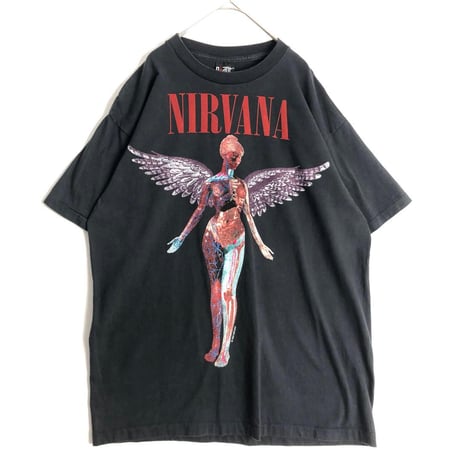 BOOTLEG Nirvana ニルヴァーナ　インユーテロ　Tシャツ　黒