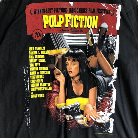 BOOTLEG　PULP FICTION　パルプフィクション　ムービー　Tシャツ　ビッグプリント　黒