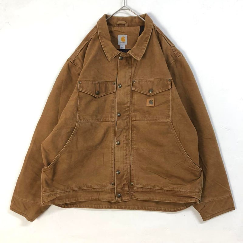 Carhatt カーハート バーウィックジャケット ダック地 革タグ Carhatt カーハート バーウィックジャケット ダック地 革タグ