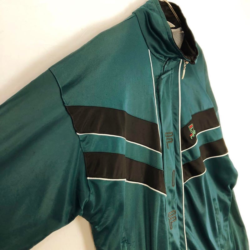 フィラ トラックジャケット ジャージ 刺繍 ロゴ 緑 黒 | PEACE TOWN