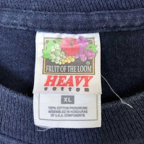 90s フルーツオブザルーム　Davey's ON PORT　半袖　Tシャツ　紺
