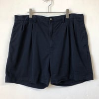 90s ポロ　ラルフローレン　ショートパンツ　ロゴタグ　無地 紺