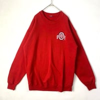 カレッジ　オハイオ　大学　チーム　刺繍ロゴ　スウェット　トレーナー　赤