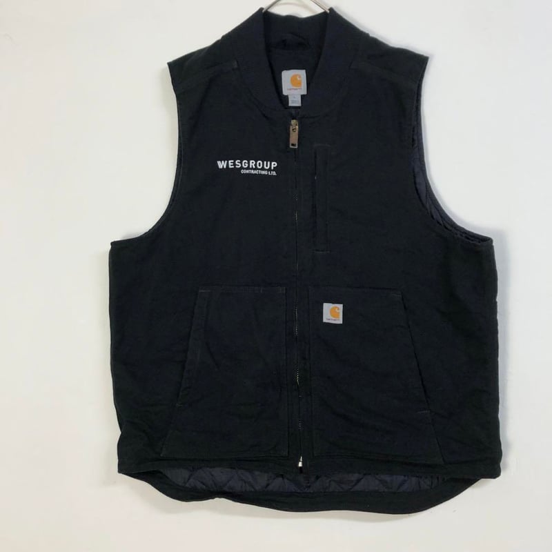 USA製カーハート企業刺繍ダックベスト