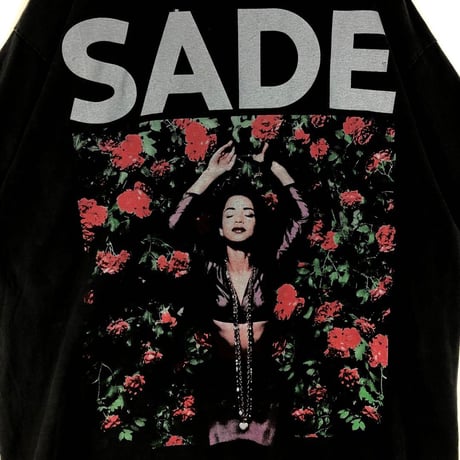 BOOTLEG　SADE　シャーデー　シングルステッチ　ビッグプリント　Tシャツ　黒