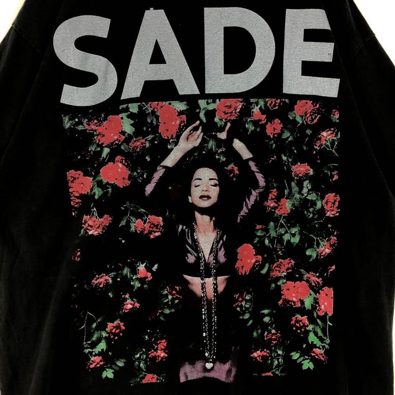 BOOTLEG SADE シャーデー シングルステッチ ビッグプリント Tシャツ 黒