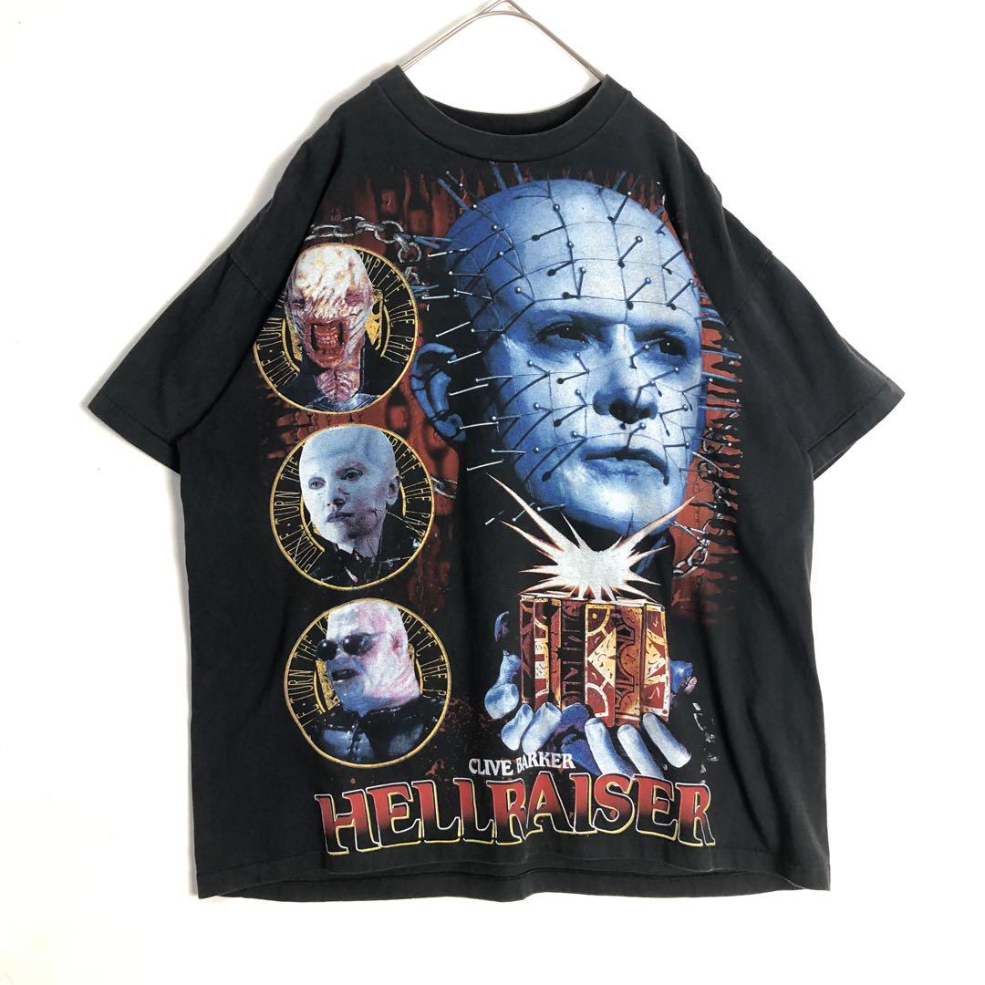 BOOTLEG Hellraiser ヘルレイザー ビッグプリント Tシャツ 黒 | PEAC
