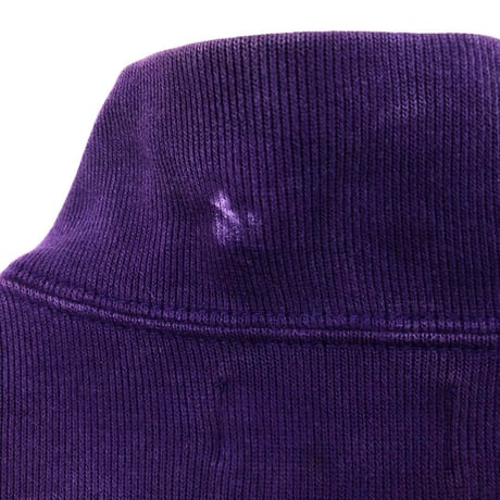 ポロ　ラルフローレン　コットン　ニット　スウェット　ハーフジップ　紫