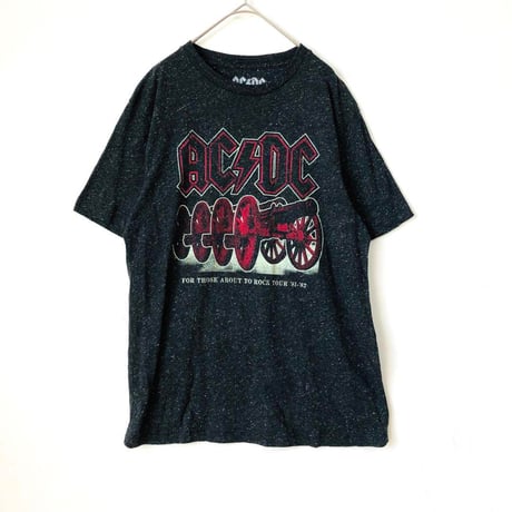 ACDC　ビッグロゴ　半袖　Tシャツ　黒