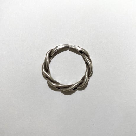 KAREN SILVER カレン　シルバー　民族　ツイスト　ハンドメイド　リング　指輪　15号　925