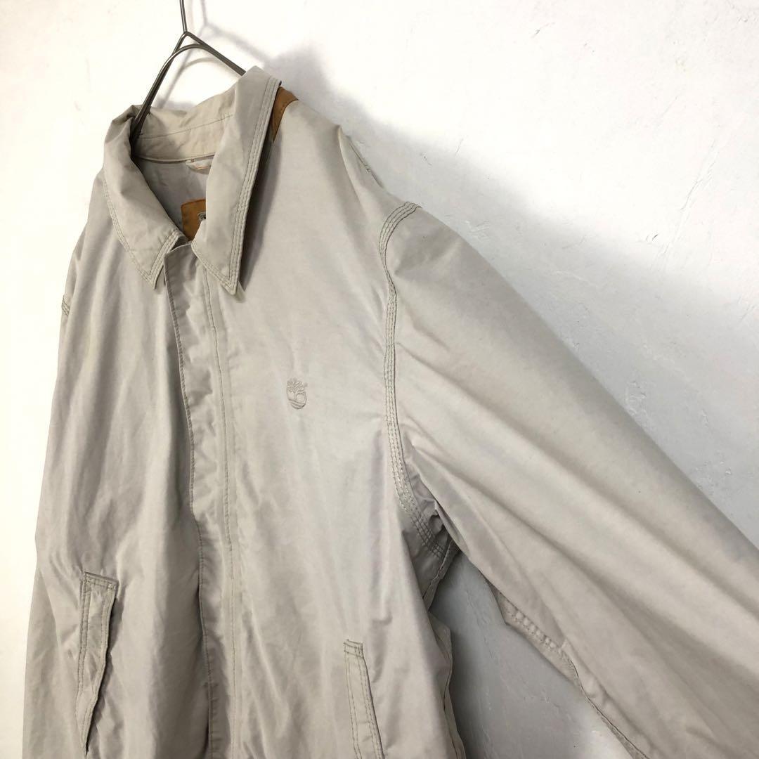 ティンバーランド ブルゾン ジャケット 刺繍 ロゴ 撥水 白 | PEACE TOWN