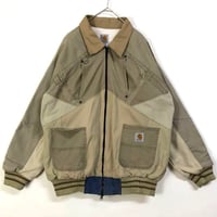 カーハート　リメイク　再構築　ジャケット　ロゴ　切替　パッチワーク