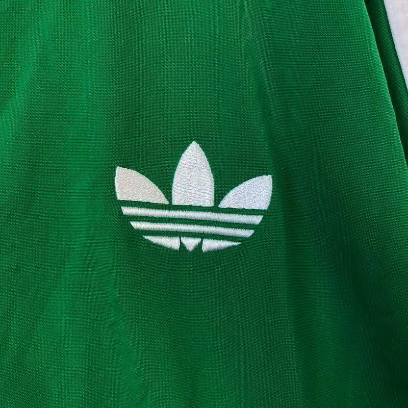 アディダスオリジナルス ジャージ トラックジャケット 刺繍 ロゴ 緑