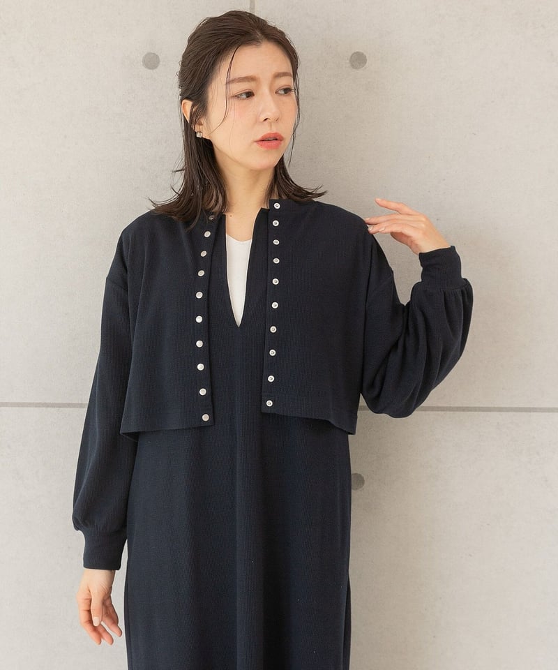 カーディガン×ジャンパースカート セットアップ（2点セット  