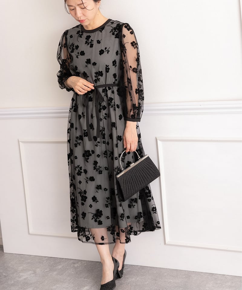 PREFERIR フロッキー チュールレース 結婚式 オケージョン パーティー