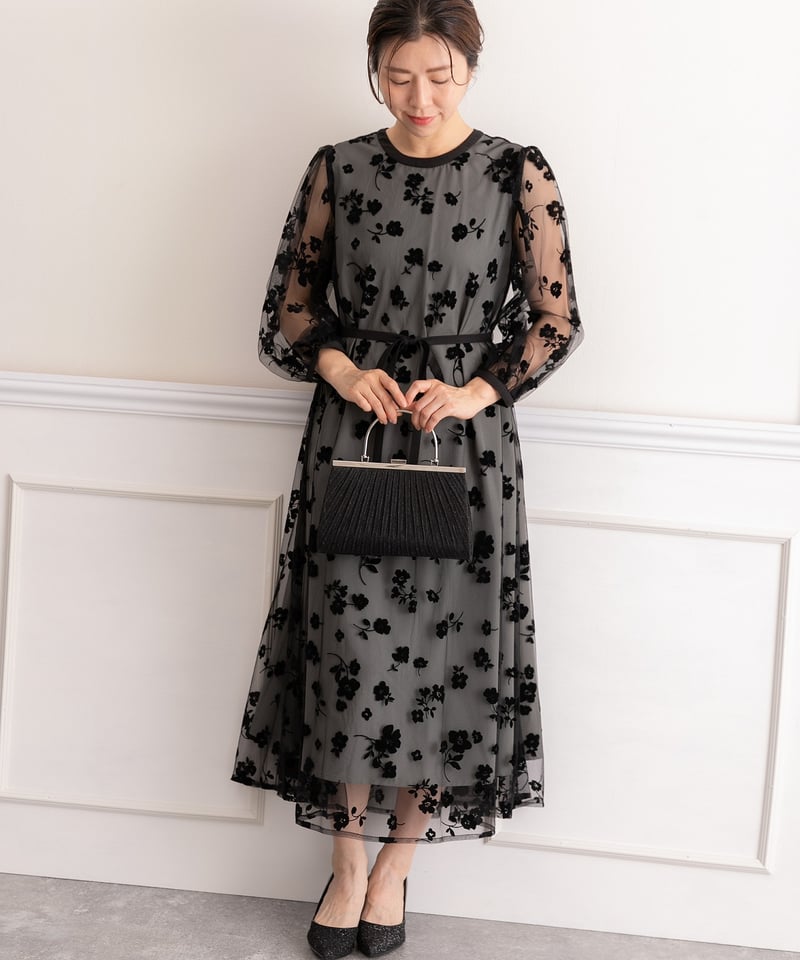 PREFERIR フロッキー チュールレース 結婚式 オケージョン パーティー