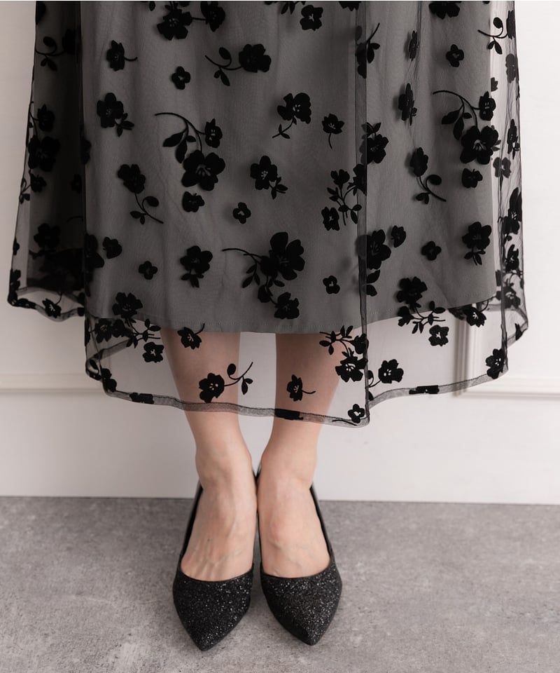 PREFERIR フロッキー チュールレース 結婚式 オケージョン パーティー