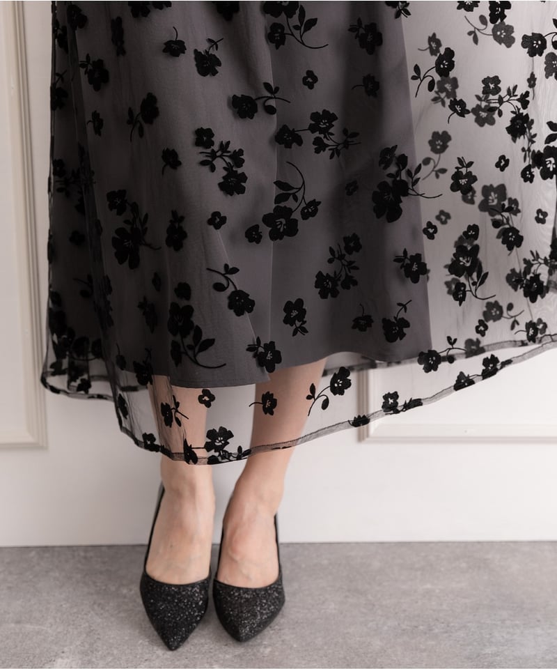 PREFERIR Ａライン結婚式 パーティー オケージョン ドレス PREFERIR ドレス バブルスリーブAライン結婚式 パーティー