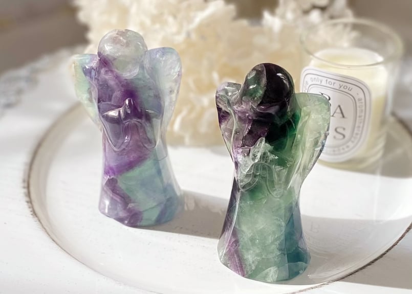 軽やかに】フローライトの天使 | STAR CRADLE