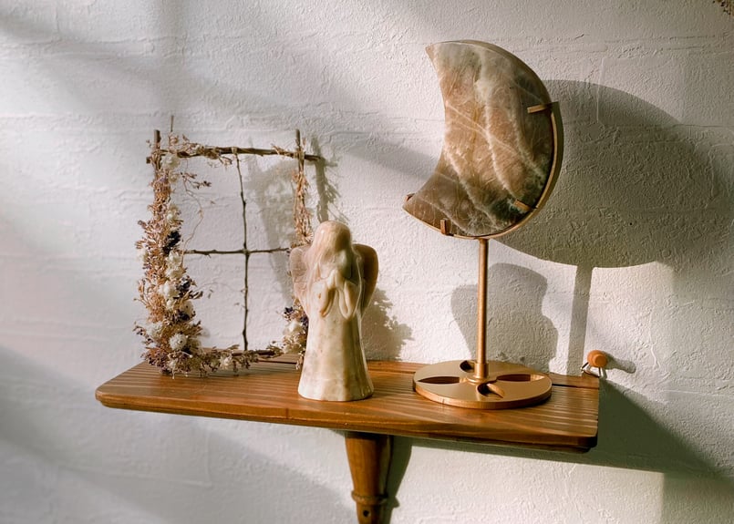 ムーンストーンのお月様＆スタンドセット | STAR CRADLE