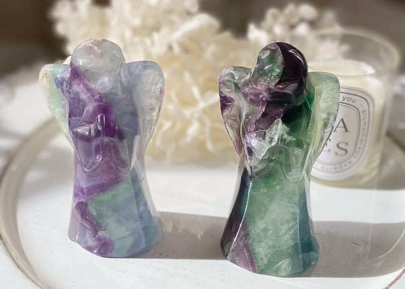 軽やかに】フローライトの天使 | STAR CRADLE