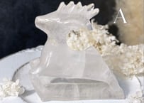 【実りと成功】 天然水晶の大きなトナカイ