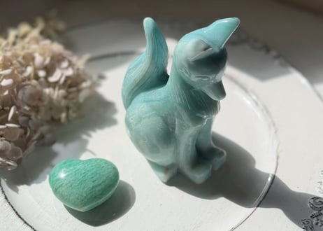 【一点もの】アマゾナイトのおおきなきつね様