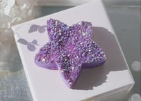 【運気の好転】エンジェルオーラ水晶（パープル）× 星型クラスター