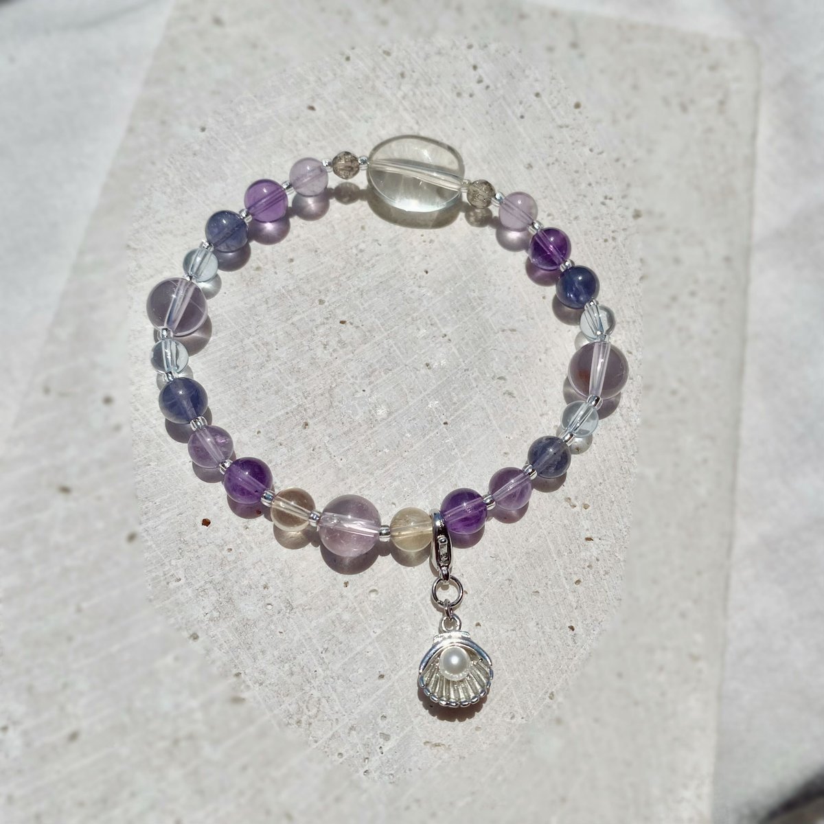 健康・長寿・子宝】瑪瑙ハート！アメジスト共生⭐️浄化皿⭐️台座付き