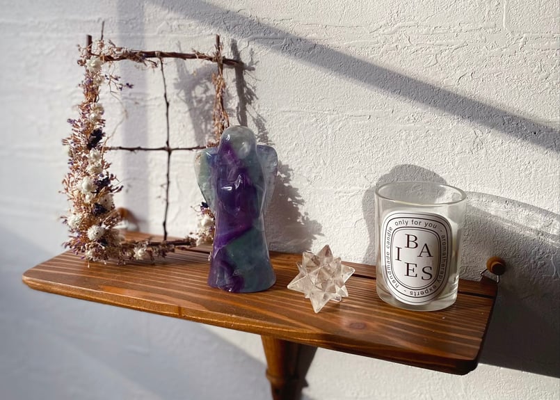 軽やかに】フローライトの天使 | STAR CRADLE