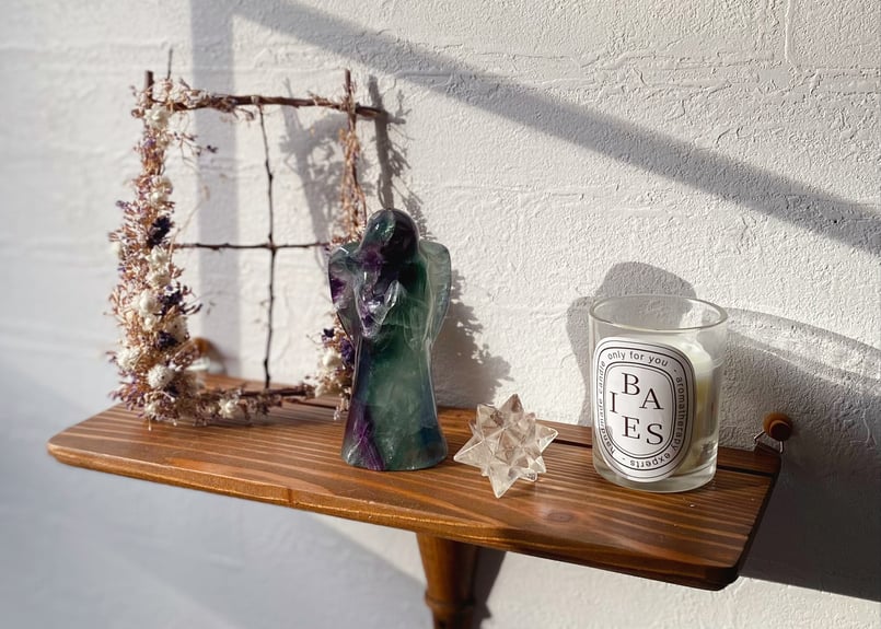 軽やかに】フローライトの天使 | STAR CRADLE