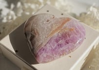 アメジスト×メキシコ瑪瑙のハート