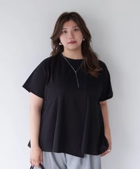 asymmetry T-shirt | ブラック