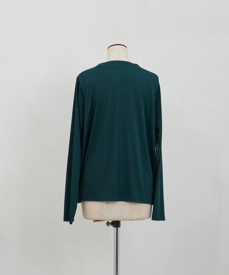 mini neck pullover | グリーン