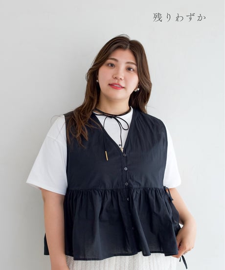 ミーアンドモウ　miandmou ベストcotton vest blouse ミーアンドモウ miandmou ベストcotton vest blouse - メルカリ
