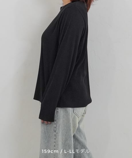 mini neck pullover | ブラック
