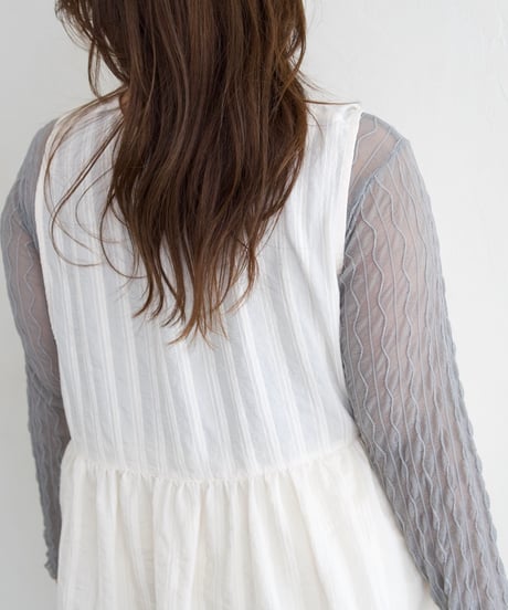 sheer pullover｜グレー