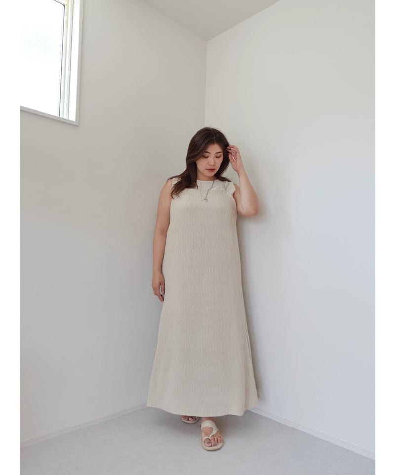 camisole one-piece / ベージュ | MI AND MOU 