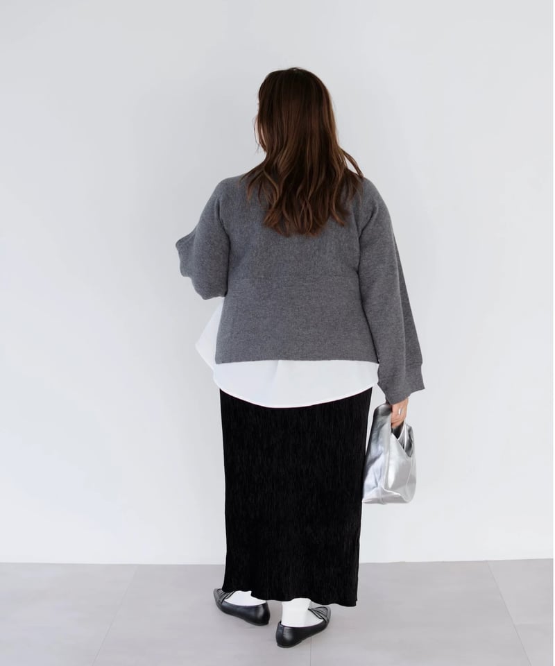 velour tight skirt | ブラック | MI AND MOU