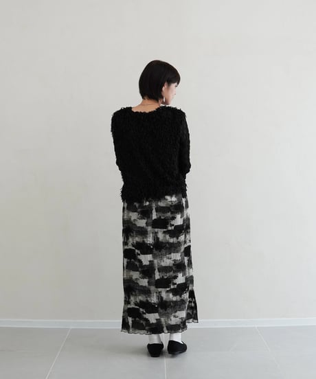 paint tight skirt｜ブラック