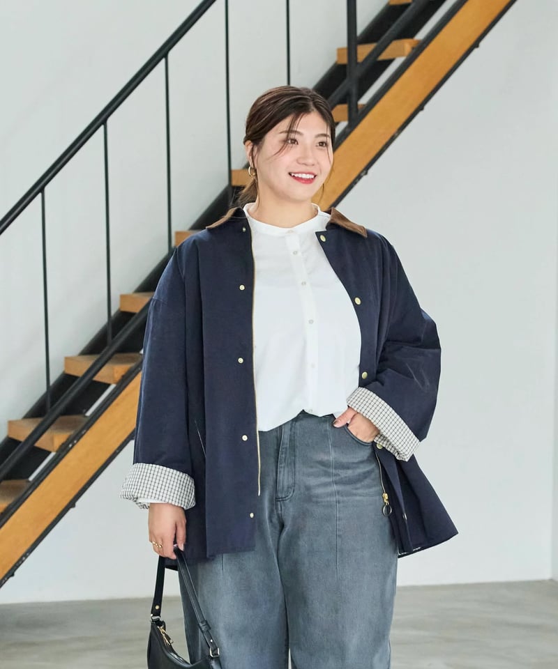 慈雨 変形コート Lサイズ コットン 縮絨デザイン ネイビー 総柄 慈雨 変形コート Lサイズ コットン 縮絨デザイン ネイビー 総柄 慈雨