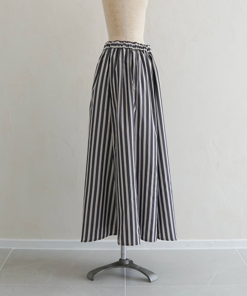 stripe skirt｜ブラック | MI AND MOU