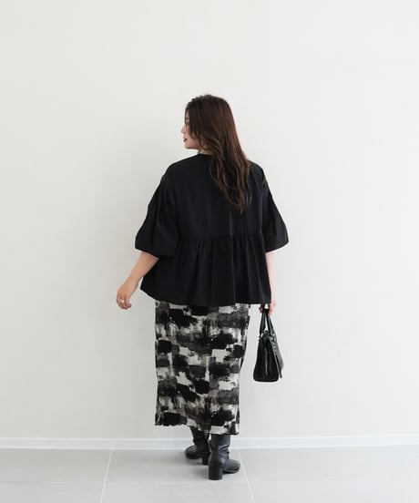 paint tight skirt｜ブラック